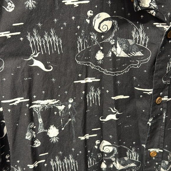 Disney Nightmare Before Christmas Short Sleeve Button Down - Picture 3 of 4